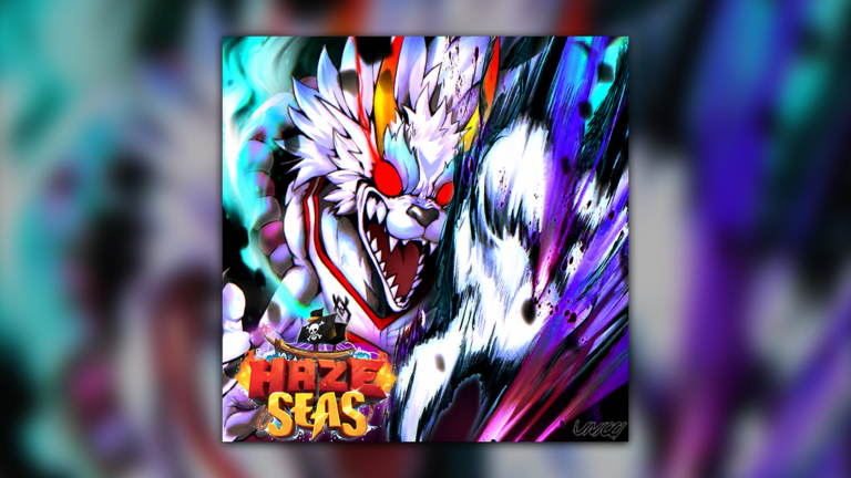Official Roblox Haze Seas thumbnail showing the Haze Seas game artwork